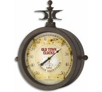 TFA Horloge murale à quartz Nostalgie avec thermomètre look antique résistant aux intempéries