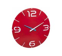 TFA - Horloge murale design CONTOUR 60.3047 - rouge / blanc rose / blanc bleu de mer / blanc