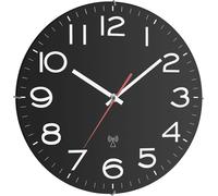 TFA Horloge murale radiocommandée à pile 31cm noire