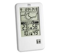 Station météo radiopilotée numérique TFA Dostmann 35.1109 argent (mat)