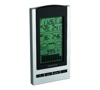TFA TFA Dostmann Station météo radio GAIA avec émetteur, argent/noir Quantité:1