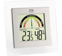 TFA - Thermo-hygromètre numérique 30.5023 - argent/transparent