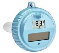 TFA Dostmann Émetteur solaire de piscine de rechange, 30.3216.20, numérique, pour stations radio TFA 30.3054 | 30.3056, avec affichage de la température, Pièce détachée, turquoise