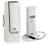 TFA Dostmann Système surveillance Web WEATHERHUB Observer, émetteur thermo-hygro + sonde pro, blanc
