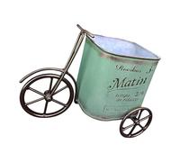 TFAOYS Brouette décorative en métal rouillé pour décoration extérieure