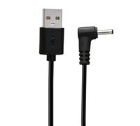 TFAOYS Câble adaptateur court USB vers DC5 V 3,5 x 1,35 mm 25 cm Câble coudé Tête Câble de charge rapide Câble de données Noir
