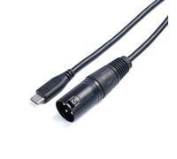 TFAOYS Câble USB de type C vers XLR 3 broches mâle femelle pour microphones, cordon sonore équilibré pour mixeurs et amplificateurs, câble USB C vers XLRS