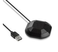 TFAOYS Changement tactile autorisé USB Conférence Micr Extreme Plan transportable pour cours en ligne Webinaires Diffusion en direct Base en métal Stabilité Transportable Omnidirectionnel USB Micr