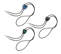 TFAOYS Collier de Costume occidental Bolotie en pierre triangulaire à la mode pour hommes et femmes, cordon en Faux cuir, bijoux, chaîne de cravate, collier de bijoux unisexe