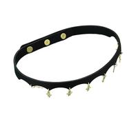 TFAOYS Collier en cuir synthétique avec motif religieux multifonctionnel - Chaîne de taille distinctive en cuir pour les créateurs de tendances - Pendentif religieux géométrique, One Size, Comme