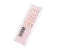 TFAOYS Règle multifonctionnelle Double Face de 15 cm Calculatrice intégrée à 8 Chiffres Conception légère pour Les étudiants Calculatrice de règle Professionnelle pour