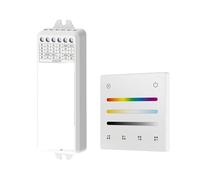 TFBCQSXFSH Variateur de Bande LED Monochrome, contrôleur LED RF 4 Zones, 4 ambiances, Montage Mural(WT1- TL1- W)