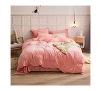 Tfbhl couet de Couette Ensemble de Couvre-Couette en Flanelle d'hiver Couleur Couleurs Unie en Toison à Corail Chaud de Maintien de la Courtepointe de lit Chaude de lit de lit de la literie pour