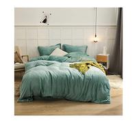 Tfbhl Couette de Couette Ensemble de Couvre-Couette en Flanelle d'hiver Couleur Couleur Couleur Chaude en Toison de Corail à la Couette au lit Chaud couvertures de Couette Lavage des Textiles de