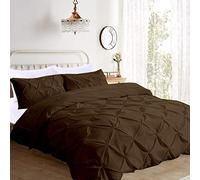 Tfbhl Couleur de Couleur Unie en Coton Couvercle, Housse de Couette de Luxe en Microfibre, Couverture de Couette hypoallergénique tuffée en Double lit Double 3 pcs Set-H 260x230cm (102x91inch)
