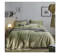 TFBHL Coup de couette Ensemble de couverture de couette 100% coton, couvercle de couette de tissage pour toutes les saisons, ensemble de couette à literie texturée décorative douce pré-lavée (couleur: