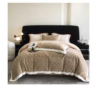 TFBHL Coupe DE Coupe Set Milk Flanelle 4 pièces Épaissison épaissis à Double Face corallière Velvet Flanlle Chaude Couvre de Couette d'hiver Couverture de Couette complète (Couleur: 7, Taille: lit