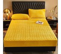 Tfbhl Drap matelassée en Velours monteuse Matelas en Velours piétiné Tangle de lit de lit Protecteur de Protecteur de Poche Profonde Extra Profonde draps de Poche Profonds pour Appartement de la