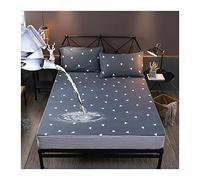 Tfbhl étanche Matelas Protector Tampon ajusté draps de lit d'eau séparés avec Couvercle de Matelas à lit élastique (Couleur: a, Taille: 135x200x30cm 1pc)