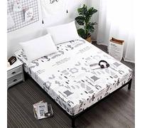 Tfbhl Fichet ajusté avec Bande élastique de 25 cm de Matelas en Cartouches draps de lit sur la Nappe de lit élastique Protecteur de Matelas (Couleur: J, Taille: 150x200x25cm)