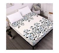Tfbhl Fichet ajusté avec Bande élastique de 25 cm de Matelas en Cartouches draps de lit sur la Nappe de lit élastique Protecteur de Matelas (Couleur A, Taille: 200x220x25cm)