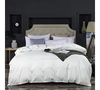 TFBHL Housse de Couette en Coton de Couleur Unie, Ultra Douce et Respirante, Housse de Couette en Coton égyptien à Nombre de Fils élevé, Doux et Soyeux, H 220 x 240 cm (87 x 94 Pouces)