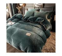 Tfbhl lit Feuille de Feuille de Couvre-Coque en veine en Velours Ultra Douce Chaude Double Couverture de Couette en Peluche de Luxe de Couvre-lit en Flanelle Confortable Collection de literie de