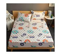 TFBHL Tapis d'ajustement étanche matelassé avec Un Matelas Reine élastique Protecteur Couleur de Couleur Unie (Pas de taie d'oreiller) (Couleur: A, Taille: 200x220x30cm)