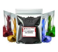 TFC Pigment de couleur noir - Poudre pigmentée à fort pouvoir couvrant - Pour masses de coulée à relief telles que le xyrarock, le plâtre, la résine époxy et le béton - Mat - Résistant à la lumière et