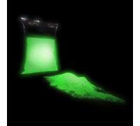 TFC Poudre Lumineuse Vert I Pigments phosphorescents I Recharge avec Lumière du Jour, Lumière Artificielle ou Lumière UV I Couleur Lumineuse (phosphorescent)
