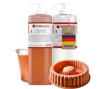 TFC Silicone Caoutchouc Type 6 I DublierSilikon lebensmittelecht I weich, 2 kg (2 x 1 kg)