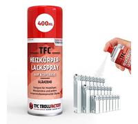 TFC Spray de peinture pour radiateur - Blanc pur brillant - Spray à base d'acrylique pour radiateurs et tuyaux d'eau - Facile à utiliser - Excellent pouvoir couvrant - Séchage rapide et résistant aux