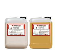 TFC Troll Factory Résine de coulée PU 9 minutes I Masse de coulée à deux composants Beige I Liquide mince 10 kg (2 x 5 kg)