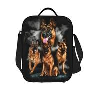 TFDGDGH Cool Berger Allemand Chien Boîtes à Lunch Portables pour Les Femmes Étanche Alsaciens Glacière Thermique Alimentaire Sac à Lunch Isotherme Enfants École