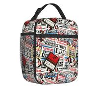 TFDGDGH Custom Original des années 80 Vision Street Wear Isolé Lunch Tote Bag Femmes Resuable Thermique Glacière Bento Box Outdoor Camping Voyage