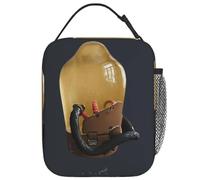 TFDGDGH Death Stranding 2 BB Lunch Bag Jeu Vidéo Boîte à Lunch Scolaire pour Enfant Créateur de Mode Sacs à Lunch Thermiques Sac Isotherme étanche