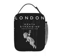 TFDGDGH Death Stranding 2 on The Beach Jeu Vidéo Sac À Lunch Isolé pour Sac De Rangement De Nourriture en Plein Air Boîtes À Lunch Glacières Thermiques Portables