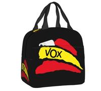 TFDGDGH Sac à Lunch isolé personnalisé Espagne Vox Logo Femmes Portable Parti Politique Espagnol glacière Thermique Déjeuner fourre-Tout Plage Camping Voyage