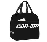 TFDGDGH Sac à Lunch personnalisé BRP Can Am Logo Hommes Femmes Glacière Boîte à Lunch isolée Chaude pour l’école étudiante
