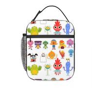 TFDGDGH Sac fourre-Tout Isotherme pour Le déjeuner Nouilles et Copains Micro Super Simple Merch Comptines Chansons Stockage Boîte de Nourriture Glacière Boîte à Lunch Thermique École