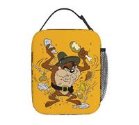 TFDGDGH Tazs Dessin animé Tasmanian Labourer vers Le Bas Sac à Lunch isolé Conteneur à déjeuner étanche Sac Thermique Fourre-Tout Boîte à Lunch Plage Extérieur