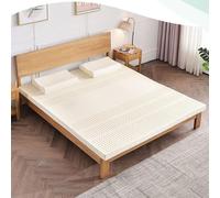 TFDRSEXVD Matelas en Latex 100% Naturel, avec surmatelas Respirants et Confortables, pour lit Double ou lit Simple,Flat Type,80x160cm