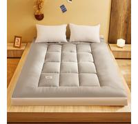 TFDRSEXVD Matelas futon rembourré, Matelas de Sol Japonais matelassé, épais, Pliable, Respirant, pour canapé de Camping,Gris,90x190cm