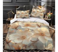 TFEDACVSS Araignée sur Une Fleur Housse de Couette 3D Effet Microfibre Hypoallergique Léger Photographie de Nature Parure de Lit Fermeture Éclair Douce Confortable for Filles Ado King（220x240cm）