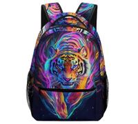 TFEDACVSS Art du pouvoir du tigreCartables Enfant Cartable Animaux Loisirs Sac À Dos Grande Capacité Garcon Sac À Dos PourEnfants Et AdolescentsOne Size