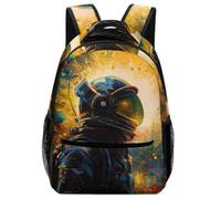 TFEDACVSS Astronaute dans une explosion cosmiquecartable Cartable Garçon Ecole Sac À Dos Grande Capacité Adolescents Pour École Excursion Camping VoyageOne Size