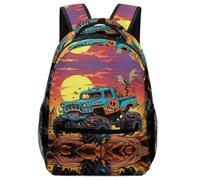 TFEDACVSS Camion hors route-cartoon-style-artSac À Dos Sac A Dos Scolaires Loisirs Sac À Dos Grande Capacité Garcon Sac À Dos PourEnfants Et AdolescentsOne Size