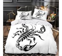 TFEDACVSS Dessin animé Scooby-Doo Housse de Couette Microfibre Ultra Douce 3D Effet Hypoallergique popDog Parure de Lit Fermeture Éclair Confortable Résistante for Adultes Enfants Double（200x200cm）