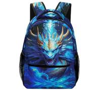 TFEDACVSS Dragon bleu mythiqueSac À Dos D'école Sac A Dos Lycée Pour Sac D'école Décontracté Enfants Sac À Dos PourEnfants Et AdolescentsOne Size