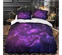 TFEDACVSS Duel de samouraïs Parure de Lit Imprimé en 3D Microfibre résistante Léger Japonais Housse de Couette Fermeture Éclair Super Douce for Femmes King（220x240cm）